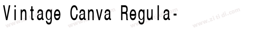Vintage Canva Regula字体转换